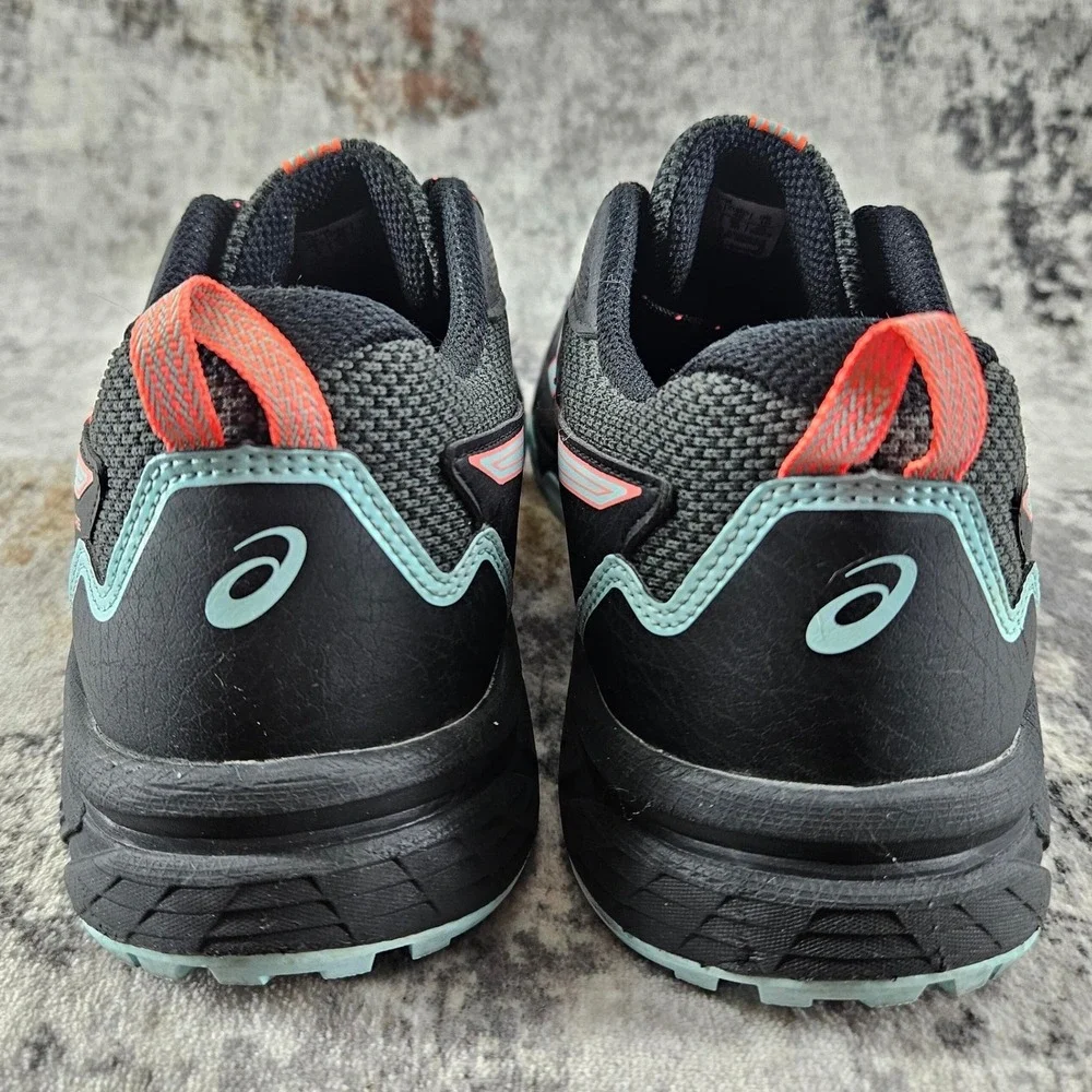 Asics Gel Venture 8 Sneakers Womens 10 Black Aqua Trail Running Shoes‎ 1012A708